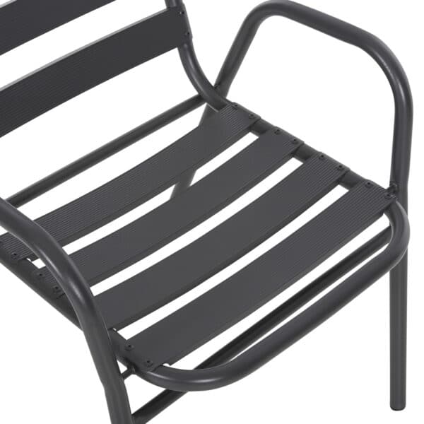 ΣΕΤ ΤΡΑΠΕΖΑΡΙΑΣ 5ΤΜΧ ADAM HM21219 ΚΑΡΕΚΛΕΣ ΜΕΤΑΛΛΙΚΕΣ & ΤΡΑΠΕΖΙ 110x60 ΓΚΡΙ - Image 4