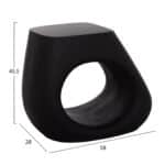 ΣΚΑΜΠΟ ΣΑΛΟΝΙΟΥ LANS HM4691.01 FIBER CEMENT ΣΕ ΜΑΥΡΟ--58x28x45.5Υεκ. - Image 2