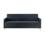 STYLE Καναπές Σαλονιού Καθιστικού, 2Θέσιος, Pu Μαύρο K/D 112x71x72cm - Image 4
