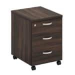 ΣΥΡΤΑΡΙΕΡΑ Τροχήλατη με 3 συρτάρια, Απόχρωση Σκούρο Καρυδί 40x48x56cm - Image 3