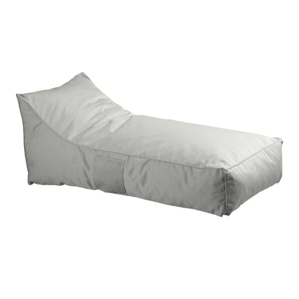 TACO Πουφ Ξαπλώστρα Ανάκλιντρο, 100% Αδιάβροχο Ύφασμα Γκρι 70x140x60cm - Image 3
