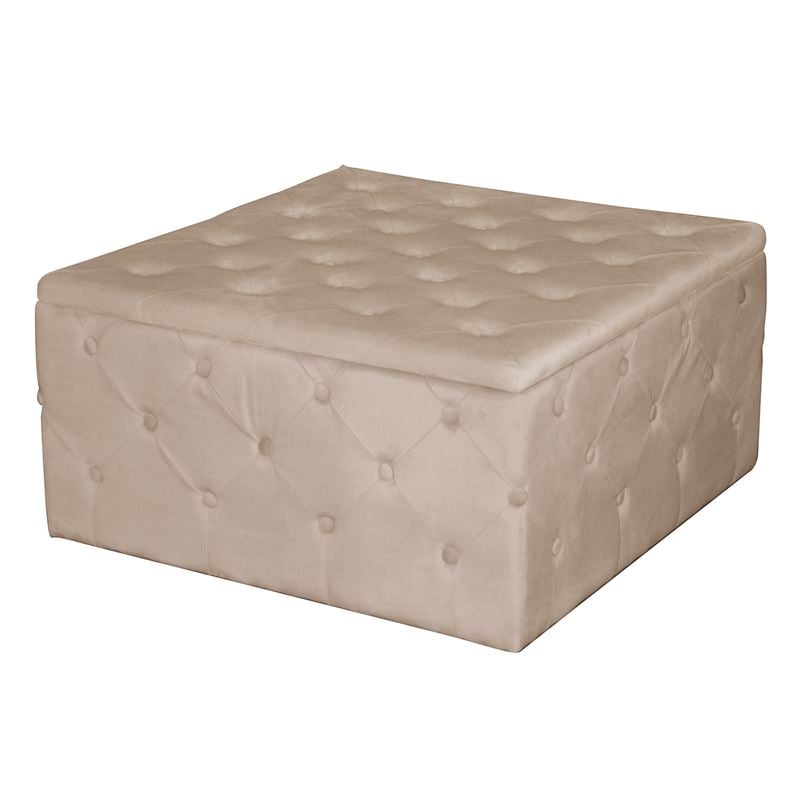 tibor-skambo-apothikeftiko-yfasma-velure-apochrosi-cappuccino-enlarge TIBOR Σκαμπό Αποθηκευτικό, Ύφασμα Velure Απόχρωση Cappuccino 80x80x41cm - Image 1