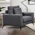 TIPO Πολυθρόνα Σαλονιού - Καθιστικού, Ύφασμα Γκρι 101x88x92cm - Image 3