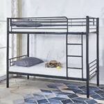 TIVOLI Κρεβάτι Κουκέτα Μέταλλο Βαφή Μαύρο 98x200x165 (Στρώμα 90x190)cm - Image 5