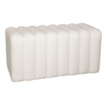 TOGO Σκαμπό Βοηθητικό, Teddy Ύφασμα Εκρού 80x40x41cm - Image 3