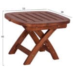 ΤΡΑΠΕΖΑΚΙ ΠΑΡΑΛΙΑΣ KADENCE HM5670.02 ΞΥΛΙΝΟ ΣΕ ΚΑΡΥΔΙ ΧΡΩΜΑ 53Χ38Χ45Υ εκ. - Image 2