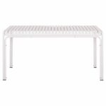 ΤΡΑΠΕΖΙ ΑΛΟΥΜΙΝΙΟΥ RACHEL HM6339.02 ΛΕΥΚΟ 150x80x75Υεκ. - Image 3