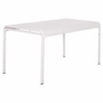 ΤΡΑΠΕΖΙ ΑΛΟΥΜΙΝΙΟΥ RACHEL HM6339.02 ΛΕΥΚΟ 150x80x75Υεκ. - Image 4