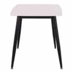 ΤΡΑΠΕΖΙ RAVEN HM9854.01 ΚΕΡΑΜΙΚΟ TOP ΜΑΤ ΛΕΥΚΟ ΜΑΡΜΑΡΟ-ΜΑΥΡΟ ΜΕΤΑΛΛΟ 120x70x73Υεκ. - Image 5