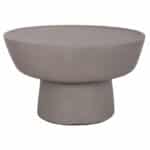 ΤΡΑΠΕΖΙ ΣΑΛΟΝΙΟΥ PIRSON HM18155.03 FIBER CEMENT ΣΕ ΓΚΡΙ--Φ60x36Υεκ.