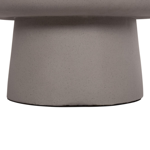 ΤΡΑΠΕΖΙ ΣΑΛΟΝΙΟΥ PIRSON HM18155.03 FIBER CEMENT ΣΕ ΓΚΡΙ--Φ60x36Υεκ. - Image 5