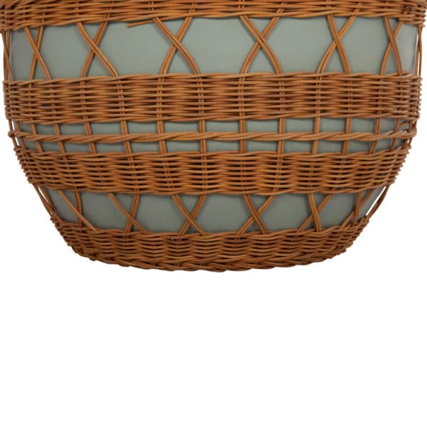 ΤΡΑΠΕΖΙ ΣΑΛΟΝΙΟΥ VILHENA HM18165 FIBER CEMENT ΠΡΑΣΙΝΟ-RATTAN ΦΥΣΙΚΟ Φ56x47Υεκ. - Image 5