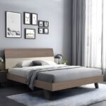 VANITY Κρεβάτι Διπλό, για Στρώμα 160x200cm, Απόχρωση Sonoma Oak-Cream 161x201x98cm - Image 3