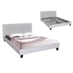 WILTON Κρεβάτι Μονό, για Στρώμα 90x190cm, Pu Άσπρο 97x203x89cm - Image 3