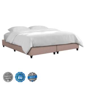 ΥΠΟΣΤΡΩΜΑ/ΚΡΕΒΑΤΙ KING-SIZE SIGGY HM21218.01 ΜΠΕΖ ΥΦΑΣΜΑ--ΓΙΑ 180x200εκ.