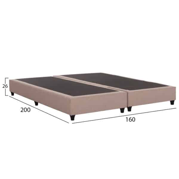 ΥΠΟΣΤΡΩΜΑ/ΚΡΕΒΑΤΙ ΥΠΕΡΔΙΠΛΟ SIGGY HM21217.01 ΜΠΕΖ ΥΦΑΣΜΑ--ΓΙΑ 160x200εκ. - Image 3