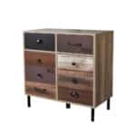 NUMBER ΚΟΜΟΤΑ 2ΠΟΡΤΕΣ 2ΣΥΡΤΑΡΙΑ SONOMA ΛΕΥΚΟ ΓΚΡΙ 75.8x39.6x80.1 09-1473