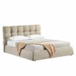 CHOCOLAT ΚΡΕΒΑΤΙ (ΓΙΑ ΣΤΡΩΜΑ 160x200cm) BEIGE 219x180x109.5 09-1946