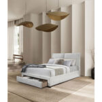 OASIS ΚΡΕΒΑΤΙ (ΓΙΑ ΣΤΡΩΜΑ 160x190cm) CREAM 217x171.5x121.7 09-2034 - Image 2