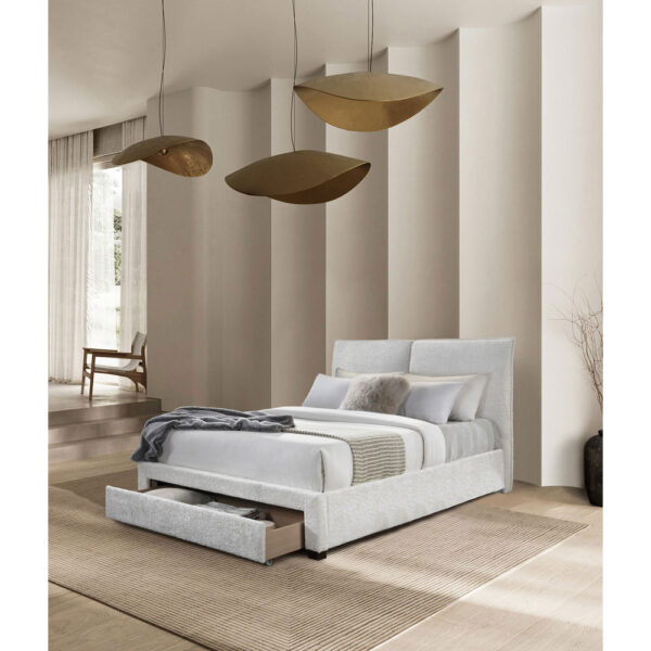 OASIS ΚΡΕΒΑΤΙ (ΓΙΑ ΣΤΡΩΜΑ 160x190cm) CREAM 217x171.5x121.7 09-2034 - Image 2