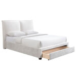 OASIS ΚΡΕΒΑΤΙ (ΓΙΑ ΣΤΡΩΜΑ 160x190cm) CREAM 217x171.5x121.7 09-2034 - Image 4