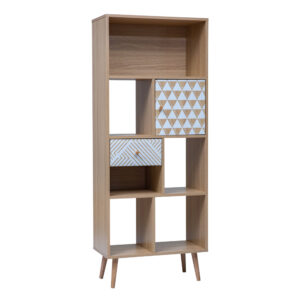 TRIANGLE ΒΙΒΛΙΟΘΗΚΗ SONOMA ΜΕ PATTERN 60x30x150 24-0684