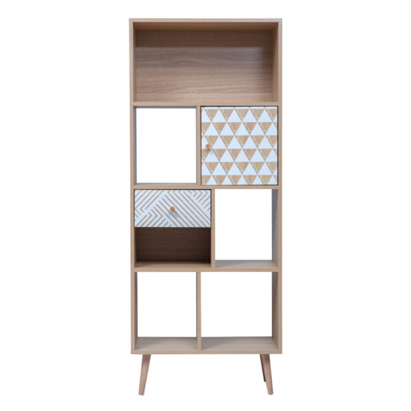 TRIANGLE ΒΙΒΛΙΟΘΗΚΗ SONOMA ΜΕ PATTERN 60x30x150 24-0684 - Image 2
