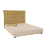 7DAYS ΚΡΕΒΑΤΙ ΧΩΡΙΣ ΑΠΟΘΗΚ. ΧΩΡΟ (ΓΙΑ ΣΤΡΩΜΑ 160x200cm) ΜΟΥΣΤΑΡΔΙ TEXAS08 161x207x122 40-0011 - Image 2