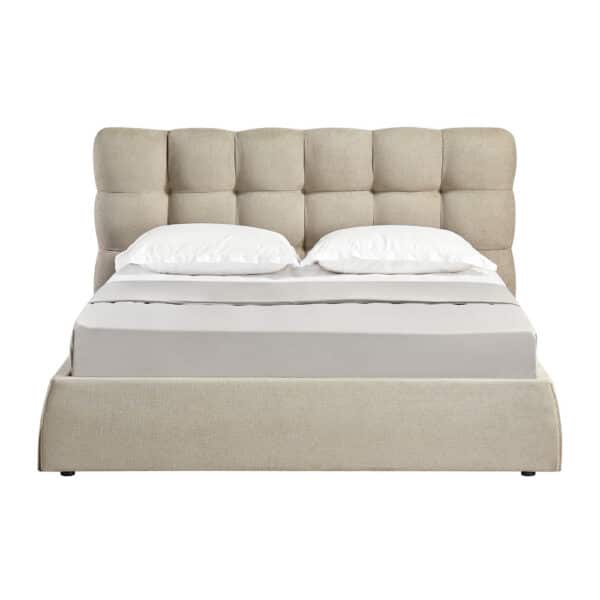 CHOCOLAT ΚΡΕΒΑΤΙ (ΓΙΑ ΣΤΡΩΜΑ 160x200cm) BEIGE 223x185x108 40-0039 - Image 2