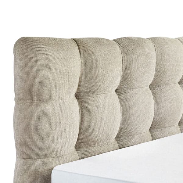 CHOCOLAT ΚΡΕΒΑΤΙ (ΓΙΑ ΣΤΡΩΜΑ 160x200cm) BEIGE 223x185x108 40-0039 - Image 3