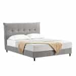 LIFE ΚΡΕΒΑΤΙ (ΓΙΑ ΣΤΡΩΜΑ 160x200cm) ΓΚΡΙ 215x171x115 40-0042