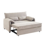 RUBIK ΚΑΝΑΠΕΣ ΚΡΕΒΑΤΙ 3ΘΕΣΙΟΣ LATTE 161x84x92 70-0352 - Image 3