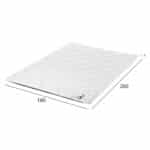 ΑΝΩΣΤΡΩΜΑ ΑΦΡΟΥ HM670.06 ΛΕΥΚΟ 160x200x5Y εκ. - Image 2