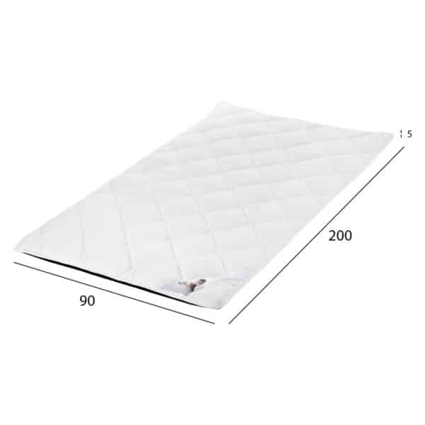 ΑΝΩΣΤΡΩΜΑ ΑΦΡΟΥ HM670.07 ΛΕΥΚΟ 90x200x5Y εκ. - Image 2