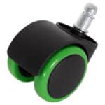 ΑΝΤΑΛΛΑΚΤΙΚΑ ΡΟΔΑΚΙΑ ΣΕΤ 5ΤΜΧ ΓΙΑ ΚΑΡΕΚΛΕΣ ΓΡΑΦΕΙΟΥ HM1203.03--ΜΑΥΡO-ΠΡΑΣΙΝΟ - Image 2