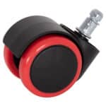 ΑΝΤΑΛΛΑΚΤΙΚΑ ΡΟΔΑΚΙΑ ΣΕΤ 5ΤΜΧ ΓΙΑ ΚΑΡΕΚΛΕΣ ΓΡΑΦΕΙΟΥ HM1203--ΜΑΥΡO-KOKKINO - Image 2