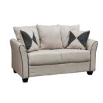 ASHLEY Καναπές Σαλονιού - Καθιστικού 2Θέσιος, Ύφασμα Μπεζ 142x80x88cm - Image 7