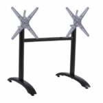 ΒΑΣΗ ΑΛΟΥΜΙΝΙΟΥ ΔΙΣΤΗΛΗ HM468.01 ΜΑΥΡΟ ΜΑΤ 78X59,5X73Υ εκ.