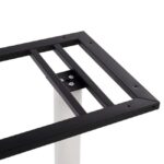 ΒΑΣΗ ΜΕΤΑΛΛΙΚΗ ΔΙΠΛΗ ΛΕΥΚΗ ΜΑΤ 80Χ40Χ72Υεκ. ΜΕ ΡΕΓΟΥΛΑΤΟΡΟΥΣ HM435.12 - Image 4