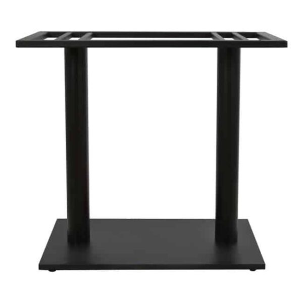 ΒΑΣΗ ΜΕΤΑΛΛΙΚΗ ΔΙΠΛΗ ΜΑΥΡΗ 80Χ40Χ72Υεκ. ΜΕ ΡΕΓΟΥΛΑΤΟΡΟΥΣ HM435 - Image 3