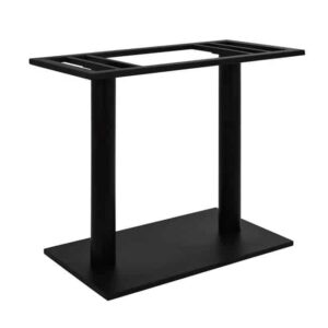 ΒΑΣΗ ΜΕΤΑΛΛΙΚΗ ΔΙΠΛΗ ΜΑΥΡΗ 80Χ40Χ72Υεκ. ΜΕ ΡΕΓΟΥΛΑΤΟΡΟΥΣ HM435