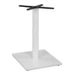 ΒΑΣΗ ΜΕΤΑΛΛΙΚΗ ΛΕΥΚΗ ΜΑΤ 46Χ46Χ72εκ. ΜΕ ΣΤΑΥΡΟ 46Χ46 ΚΑΙ ΡΕΓΟΥΛΑΤΟΡΟΥΣ HM438.02