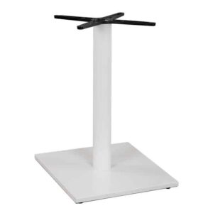 ΒΑΣΗ ΜΕΤΑΛΛΙΚΗ ΛΕΥΚΗ ΜΑΤ 46Χ46Χ72εκ. ΜΕ ΣΤΑΥΡΟ 46Χ46 ΚΑΙ ΡΕΓΟΥΛΑΤΟΡΟΥΣ HM438.02