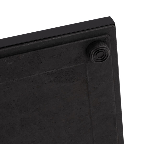 ΒΑΣΗ ΜΕΤΑΛΛΙΚΗ ΜΑΥΡΗ ΜΑΤ 45Χ45Χ72εκ. ΜΕ ΣΤΑΥΡΟ 46Χ46 ΚΑΙ ΡΕΓΟΥΛΑΤΟΡΟΥΣ HM438 - Image 6