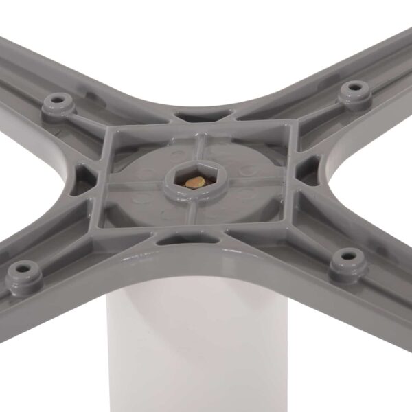 ΒΑΣΗ ΤΡΑΠΕΖΙΟΥ ΑΛΟΥΜΙΝΙΟΥ ΛΕΥΚΟ ΜΑΤ HM475.02 ΣΤΑΥΡΟΣ 46Χ46εκ 46Χ46Χ72Υεκ. - Image 4