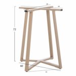 ΒΑΣΗ ΤΡΑΠΕΖΙΟΥ ΧΙΑΣΤΙ HM470.25 ΜΕΤΑΛΛΙΚΗ ΣΕ ΚΑΠΟΥΤΣΙΝΟ 60x60x72Yεκ. - Image 2