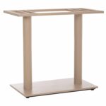 ΒΑΣΗ ΤΡΑΠΕΖΙΟΥ ΜΕΤΑΛΛΙΚΗ ΔΙΠΛΗ HM435.25 ΚΑΠΟΥΤΣΙΝΟ ΜΑΤ ΜΕ ΡΕΓΟΥΛΑΤΟΡΟΥΣ 80Χ40Χ72Υεκ.