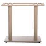 ΒΑΣΗ ΤΡΑΠΕΖΙΟΥ ΜΕΤΑΛΛΙΚΗ ΔΙΠΛΗ HM435.25 ΚΑΠΟΥΤΣΙΝΟ ΜΑΤ ΜΕ ΡΕΓΟΥΛΑΤΟΡΟΥΣ 80Χ40Χ72Υεκ. - Image 3