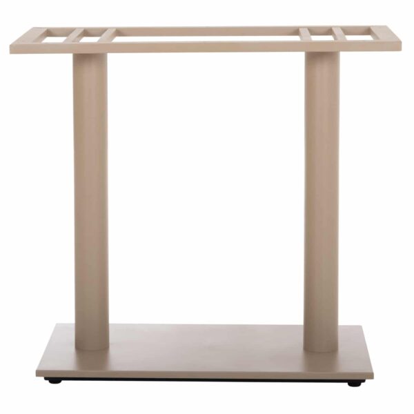 ΒΑΣΗ ΤΡΑΠΕΖΙΟΥ ΜΕΤΑΛΛΙΚΗ ΔΙΠΛΗ HM435.25 ΚΑΠΟΥΤΣΙΝΟ ΜΑΤ ΜΕ ΡΕΓΟΥΛΑΤΟΡΟΥΣ 80Χ40Χ72Υεκ. - Image 3