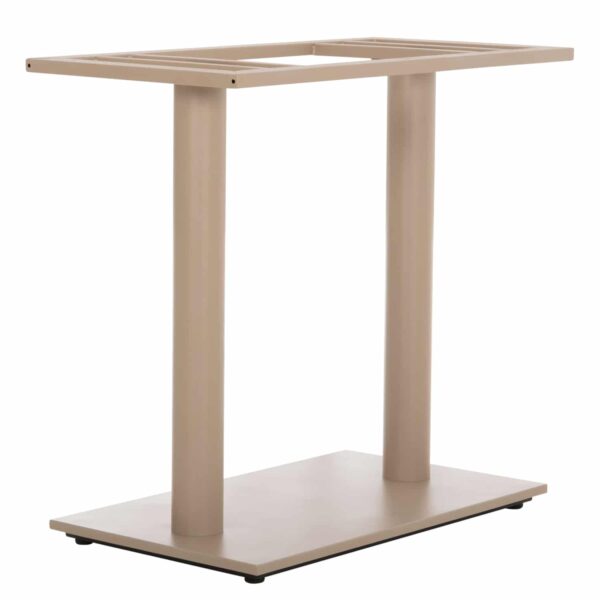 ΒΑΣΗ ΤΡΑΠΕΖΙΟΥ ΜΕΤΑΛΛΙΚΗ ΔΙΠΛΗ HM435.25 ΚΑΠΟΥΤΣΙΝΟ ΜΑΤ ΜΕ ΡΕΓΟΥΛΑΤΟΡΟΥΣ 80Χ40Χ72Υεκ. - Image 4